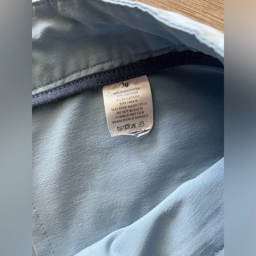 EUC Faherty Mens All Day Shorts Size 30 Color Light Blue
